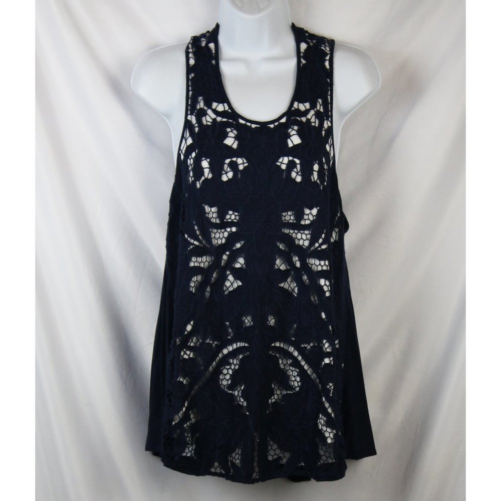 Anthropologie Akemi + Kin Floral Filigree Lace Top